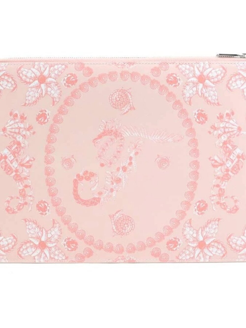 Auth TIFFANY&Co. Clutch Bag Pink Leather/Silvertone - Picture 4 of 13
